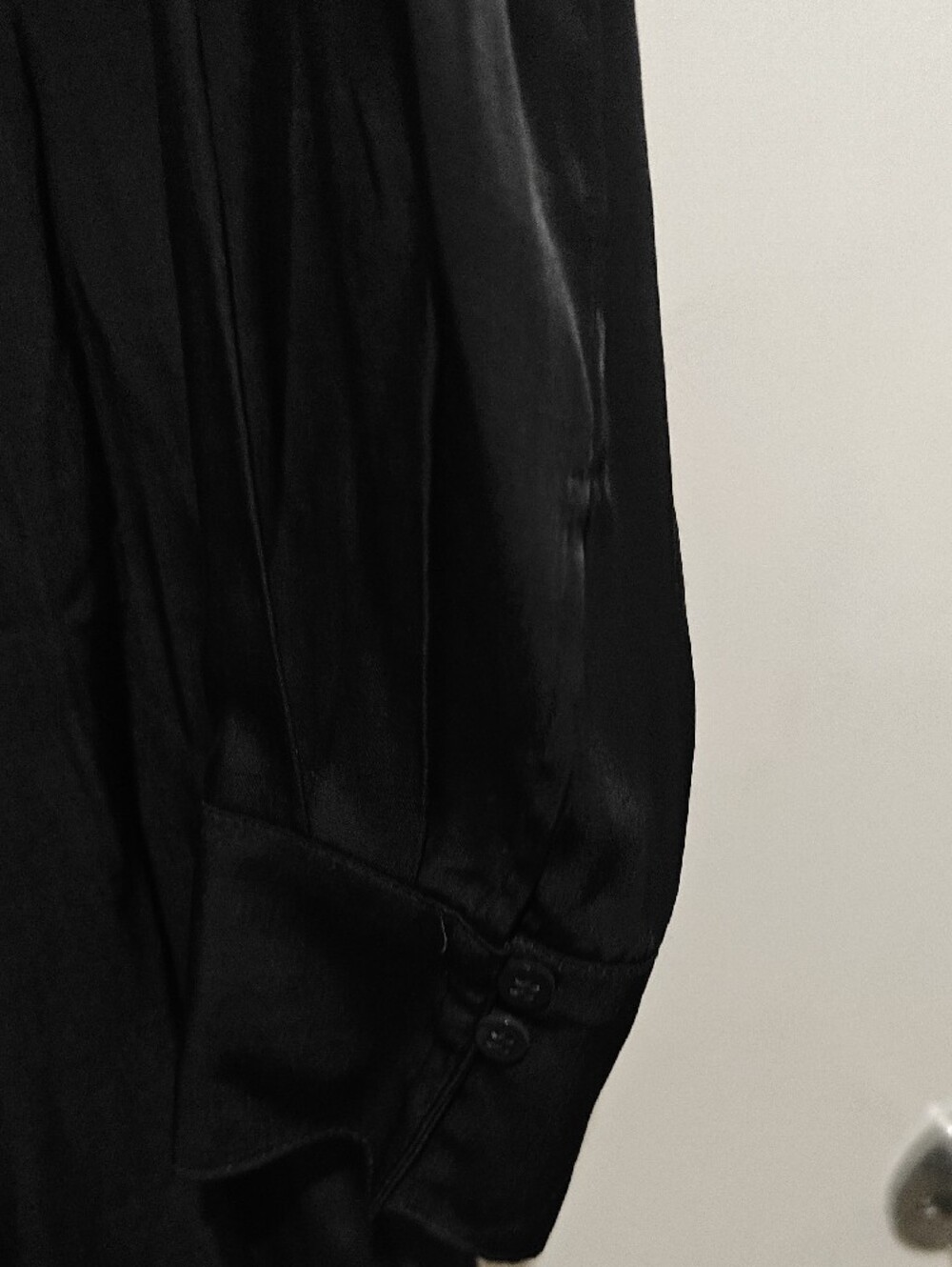 H&M Black Long Sleeve Wrap-Style Dress - Picture 4 of 8